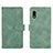 Funda de Cuero Cartera con Soporte Carcasa L01Z para Samsung Galaxy XCover Pro Verde