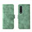 Funda de Cuero Cartera con Soporte Carcasa L01Z para Samsung Galaxy Z Fold3 5G Verde