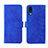 Funda de Cuero Cartera con Soporte Carcasa L01Z para Sharp Simple Sumaho 6 Azul