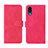 Funda de Cuero Cartera con Soporte Carcasa L01Z para Sharp Simple Sumaho 6 Rosa Roja