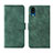 Funda de Cuero Cartera con Soporte Carcasa L01Z para Sharp Simple Sumaho 6 Verde