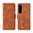 Funda de Cuero Cartera con Soporte Carcasa L01Z para Sony Xperia 1 IV SO-51C Marron