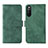 Funda de Cuero Cartera con Soporte Carcasa L01Z para Sony Xperia 10 IV SOG07 Verde