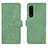 Funda de Cuero Cartera con Soporte Carcasa L01Z para Sony Xperia 5 III SO-53B Verde