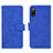 Funda de Cuero Cartera con Soporte Carcasa L01Z para Sony Xperia Ace II SO-41B Azul