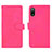 Funda de Cuero Cartera con Soporte Carcasa L01Z para Sony Xperia Ace II SO-41B Rosa Roja