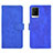 Funda de Cuero Cartera con Soporte Carcasa L01Z para Vivo iQOO 7 5G Azul