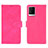 Funda de Cuero Cartera con Soporte Carcasa L01Z para Vivo iQOO 7 Legend 5G Rosa Roja