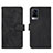 Funda de Cuero Cartera con Soporte Carcasa L01Z para Vivo X60 Pro 5G Negro