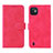 Funda de Cuero Cartera con Soporte Carcasa L01Z para Wiko Y82 Rosa Roja