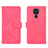 Funda de Cuero Cartera con Soporte Carcasa L01Z para Xiaomi Redmi 10X 4G Rosa Roja