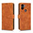 Funda de Cuero Cartera con Soporte Carcasa L01Z para Xiaomi Redmi A1 Plus Marron