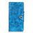 Funda de Cuero Cartera con Soporte Carcasa L02 para Alcatel 3L Azul