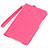 Funda de Cuero Cartera con Soporte Carcasa L02 para Amazon Kindle 6 inch Rosa Roja