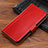 Funda de Cuero Cartera con Soporte Carcasa L02 para Apple iPhone XR Rojo