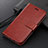 Funda de Cuero Cartera con Soporte Carcasa L02 para Huawei Enjoy 10e Marron