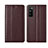 Funda de Cuero Cartera con Soporte Carcasa L02 para Huawei Enjoy Z 5G Marron