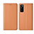 Funda de Cuero Cartera con Soporte Carcasa L02 para Huawei Enjoy Z 5G Naranja