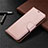 Funda de Cuero Cartera con Soporte Carcasa L02 para Huawei Honor 9A Oro Rosa