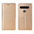 Funda de Cuero Cartera con Soporte Carcasa L02 para LG K41S Oro