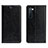 Funda de Cuero Cartera con Soporte Carcasa L02 para Oppo F15 Negro