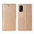 Funda de Cuero Cartera con Soporte Carcasa L02 para Oppo K7x 5G Oro