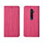 Funda de Cuero Cartera con Soporte Carcasa L02 para Oppo Reno2 Rosa Roja