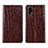 Funda de Cuero Cartera con Soporte Carcasa L02 para Realme V15 5G Marron