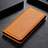 Funda de Cuero Cartera con Soporte Carcasa L02 para Samsung Galaxy A31 Naranja