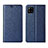 Funda de Cuero Cartera con Soporte Carcasa L02 para Samsung Galaxy A42 5G Azul