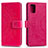 Funda de Cuero Cartera con Soporte Carcasa L02 para Samsung Galaxy A71 4G A715 Rosa Roja