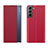 Funda de Cuero Cartera con Soporte Carcasa L02 para Samsung Galaxy S22 Plus 5G Rojo