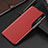 Funda de Cuero Cartera con Soporte Carcasa L02 para Xiaomi Mi 12X 5G Rojo