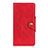 Funda de Cuero Cartera con Soporte Carcasa L02 para Xiaomi Redmi Note 9S Rojo