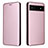 Funda de Cuero Cartera con Soporte Carcasa L02Z para Google Pixel 6a 5G Oro Rosa