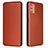 Funda de Cuero Cartera con Soporte Carcasa L02Z para HTC Desire 21 Pro 5G Marron