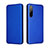 Funda de Cuero Cartera con Soporte Carcasa L02Z para HTC Desire 22 Pro 5G Azul