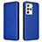 Funda de Cuero Cartera con Soporte Carcasa L02Z para HTC U23 5G Azul