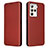 Funda de Cuero Cartera con Soporte Carcasa L02Z para HTC U23 5G Marron