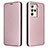 Funda de Cuero Cartera con Soporte Carcasa L02Z para HTC U23 5G Oro Rosa