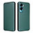 Funda de Cuero Cartera con Soporte Carcasa L02Z para Huawei Honor 90 Lite 5G Verde