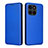 Funda de Cuero Cartera con Soporte Carcasa L02Z para Huawei Honor X6a Azul