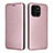 Funda de Cuero Cartera con Soporte Carcasa L02Z para Huawei Honor X6a Oro Rosa