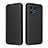 Funda de Cuero Cartera con Soporte Carcasa L02Z para Huawei Honor X8a 4G Negro