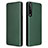 Funda de Cuero Cartera con Soporte Carcasa L02Z para LG Stylo 7 Verde