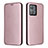 Funda de Cuero Cartera con Soporte Carcasa L02Z para Motorola Moto Edge 40 Neo 5G Oro Rosa