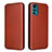 Funda de Cuero Cartera con Soporte Carcasa L02Z para Motorola Moto G22 Marron