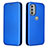 Funda de Cuero Cartera con Soporte Carcasa L02Z para Motorola Moto G31 Azul