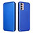 Funda de Cuero Cartera con Soporte Carcasa L02Z para Motorola Moto G42 Azul