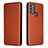 Funda de Cuero Cartera con Soporte Carcasa L02Z para Motorola Moto G50 Marron